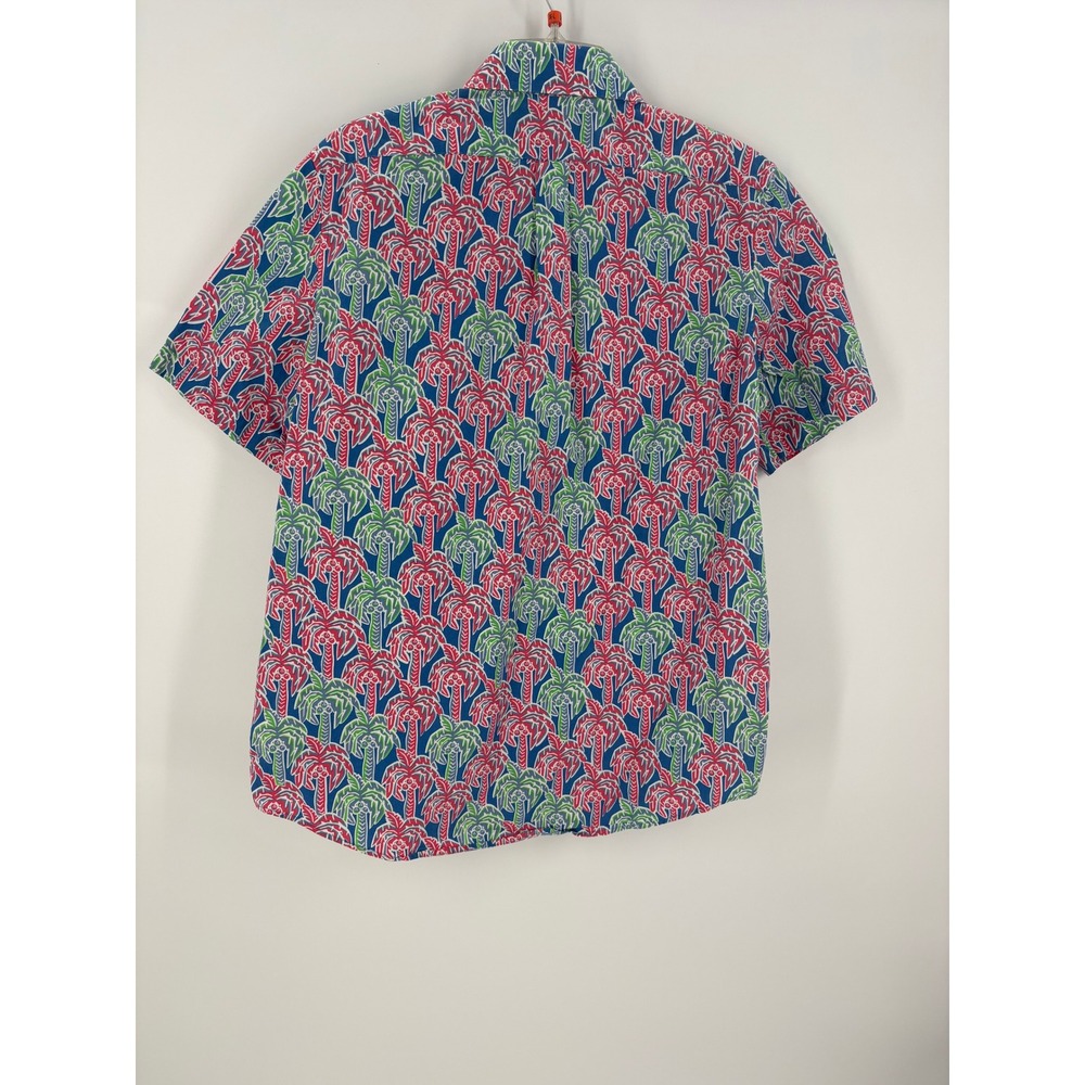 Vineyard Vines Slim Fit Whale Shirt Men's M‎ Palm Tree Print Button Down Cotton - Picture 3 of 9